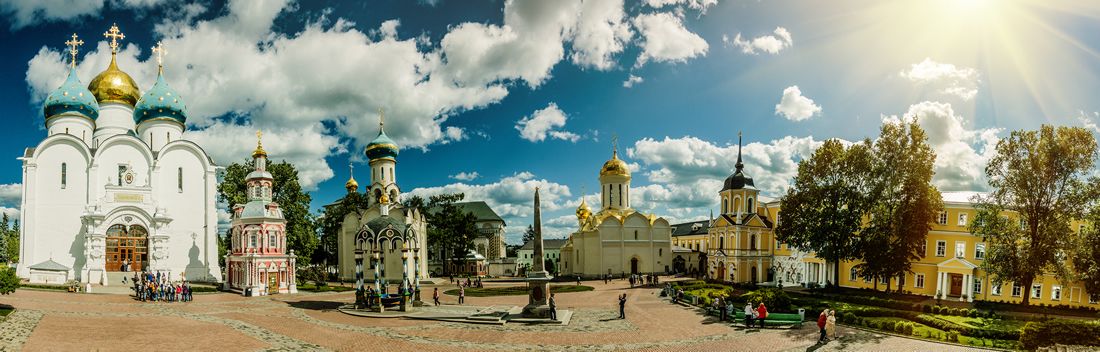 Sergiev Possad eine der bekanntesten Klosterstädte Russlands, Zagorsk bei Moskau 