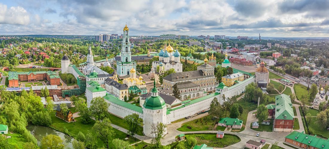 Sergiev Possad eine der bekanntesten Klosterstädte Russlands, Zagorsk bei Moskau 