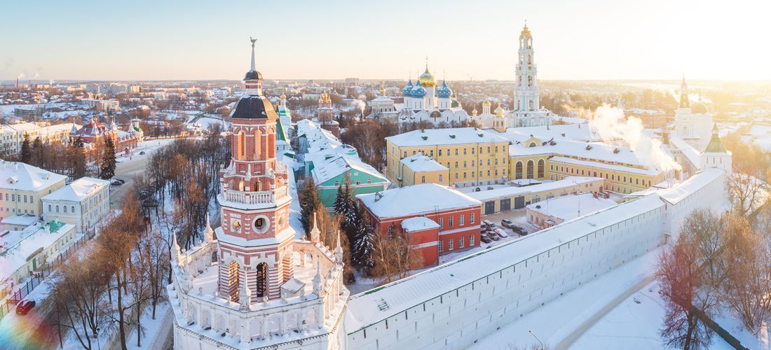 Sergiev Possad eine der bekanntesten Klosterstädte Russlands, Zagorsk bei Moskau 