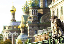 Frühling, Blutkirche, Sankt Petersburg, Russland