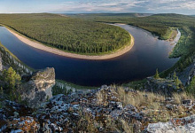 Fluss Lena, Sibirien, Russland