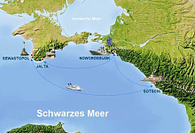 KREUZFAHRT auf dem SCHWARZEN MEER, Route