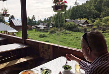 Baikal-Bahn Sibirien, Russland, 4 Station Polowinnaja 110 km Baikalrundbahn