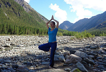 Sajan-Berge in Sibirien. Natur am Baikalsee in Russland