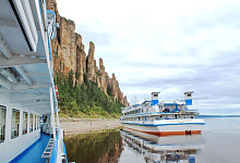 Lena-Kreuzfahrten und Flussreisen in Sibirien. Lena-Felsen Russland