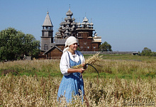 Insel Kishi, die im Nordosten des Onegasees liegt, Russland