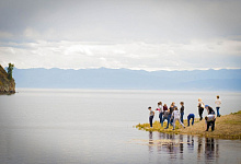 Baikal-Bahn Sibirien, Russland, Baikalrundbahn Baikalsee