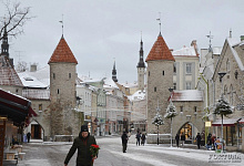 Reisen nach Estland. Winter in Tallinn
