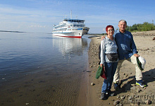 Lena-Kreuzfahrten in Sibirien. Nationalpark Lena-Felsen