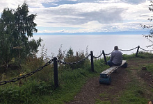 Baikal-Bahn Sibirien, Russland, 3 Station Rutschej Kikirej 123 km Baikalrundbahn