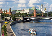 Wolga-Flussreisen durch Russland. Moskau