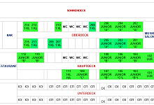 Plan MS "Bliznjak" Jenissei Flussreisen in Sibirien Russland