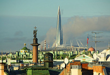 Das Lachta-Center in St. Petersburg, Russland