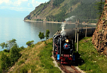 Baikal-Bahn Sibirien, Russland, Baikalrundbahn
