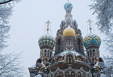 Blutkirche, Winter St. Petersburg, Russland