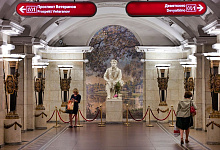 Die Metro (U-Bahn) in St. Petersburg, Russland