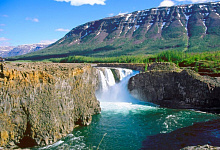 Putorana-Hochebene, Permafrostboden, Jenissej, Sibirien