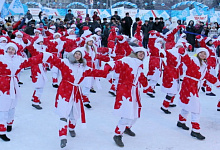 Silvetser Neu Jahr Nowosibirsk Sibirien