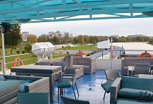 Flussreisen durch Weißrussland. MS Weißer Russ, Sonnendeck