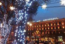 Hotel Angleterre 4+* in St. Petersburg, Russland. Silvester