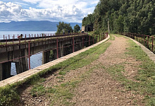 Baikal-Bahn Sibirien, Russland, Station 149 km Baikalrundbahn