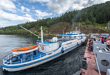 Baikal-Bahn Sibirien, Russland, Baikalrundbahn Port Baikal