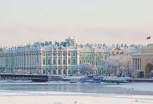 Der Winterpalast, St. Petersburg, Winter Russland