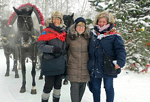 Silvesterfeier in Nowosibirsk. Sibirien, Russland