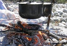 Sajan-Berge in Sibirien. Natur am Baikalsee in Russland