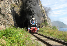 Baikal-Bahn Sibirien, Russland, Baikalrundbahn 2 Station Kultuk