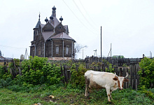 Jenissei-Kreuzfahrten durch Sibirien, Russland. Barabanowo