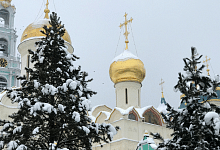 Silvester und Neujahr in Moskau. Russland