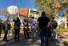 Die Stadt Baikonur in Kasachstan