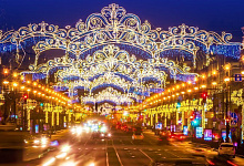 Silvester, Neue Jahr in St. Petersburg. Russland