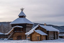 Freilichtmuseums Talzy, Baikalsee, Sibirien, Russland