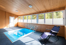 Erholungszentrum in den Sajan-Berge „Schumak“. Sauna