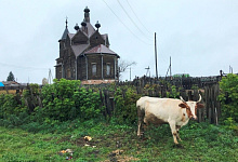 Jenissei-Kreuzfahrten, Schiffsreisen in Sibirien. Dorf Barabanowo