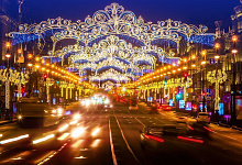 SILVESTER Neue Jahr in St. Petersburg, Russland