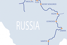 Wolga-Flussreise durch Russland, Route: St. Petersburg - Rostow am Don