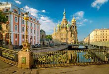 Die Blutkirche (die Auferstehungskirche/Erlöserkathedrale) St. Petersburg, Russland